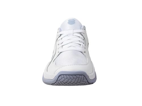 K-Swiss Women's Court Express Pickleball Shoe, White/Heather/Peach Fuzz, 8.5 M