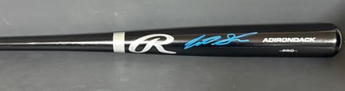 Matt Shaw Cubs Autographed Signed Black Baseball Bat BECKETT Witness Hologram