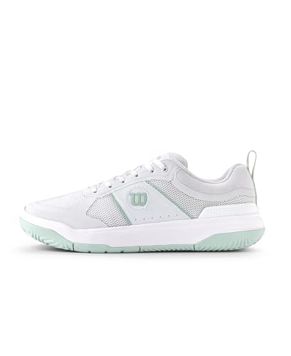 WILSON Pickle Pro Women's Pickleball Shoe - White/Surf Spray, Size 7.5 US