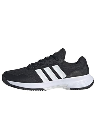 adidas Men's Gamecourt 2 M, Black/White/Silver Metallic, 10.5