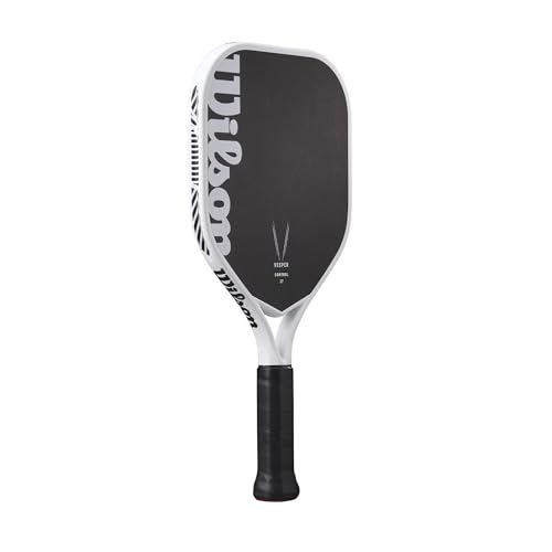 Wilson Vesper Control 17 Pickleball Paddle - Black/White, Grip Size 1-4 1/8"