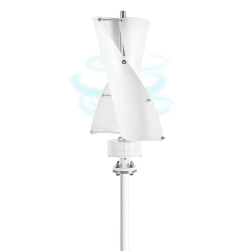 Wind Generator, 100W 12V Vertical Wind Turbine Generator Vertical Axis Wind Turbine Vertical Wind Generators Kit Wind Power Generators w/Controller for Home, Business, Ships