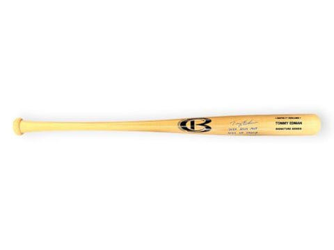 Tommy Edman Signed Baseball Bat "2024 NLCS MVP 2024 WS Champ" Dodgers Tristar