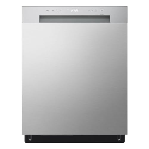 LG Front Control Dishwasher with LoDecibel™ Quiet Operation and Dynamic Dry™, Stainless Steel