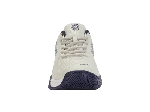K-Swiss Men's Hypercourt Express 2 Tennis Shoe, Vaporous Gray/White/Peacoat, 10 M