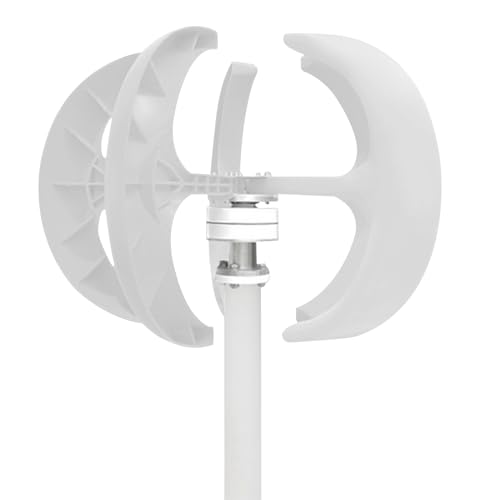 600W Wind Turbine Generator With Controller, 5 Blades, Lantern Shape, Automatic Wind Angle Speed Regulation, 3-Phase AC Permanent Magnet for Home Use