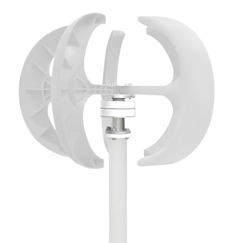 600W Wind Turbine Generator With Controller, 5 Blades, Lantern Shape, Automatic Wind Angle Speed Regulation, 3-Phase AC Permanent Magnet for Home Use