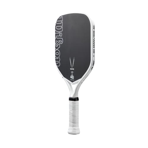 Wilson Vesper Lite Pickleball Paddle - Grip Size 1-4 1/8", Black/White