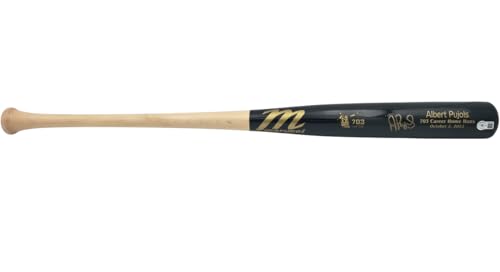 Albert Pujols Autographed Black 703 Career Home Run Engraving Baseball Bat S.t. L.o.u.i.s C.a.r.d.i.n.a.l.s Beckett BAS Witness Stock #252444