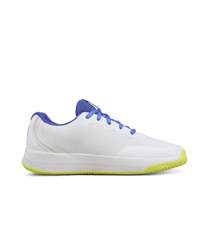 WILSON Intrigue Lite Women's Tennis Shoe - White/Amparo Blue/Safety Yellow, Size 10 US