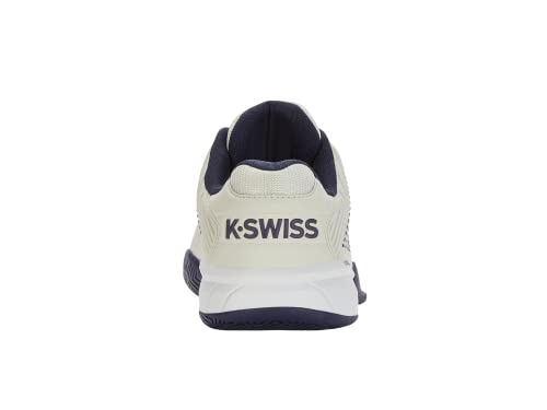 K-Swiss Men's Hypercourt Express 2 Tennis Shoe, Vaporous Gray/White/Peacoat, 10 M
