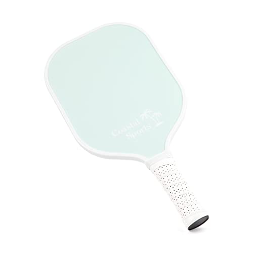 Coastal Sports Pickleball Paddle | Graphite Face & Honeycomb Polymer Core | Premium Grip | Lightweight (Seafoam Green)