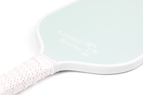 Coastal Sports Pickleball Paddle | Graphite Face & Honeycomb Polymer Core | Premium Grip | Lightweight (Seafoam Green)