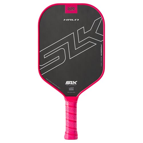Selkirk Sport SLK Halo Power MAX Pickleball Paddle | Raw Carbon Fiber Pickleball Paddles with a Rev-Core Power Polymer Core | Designed for Ultimate Spin & Consistency | Pink