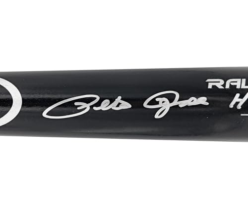 Pete Rose Autographed Black R.a.w.l.i.n.g.s Pro Baseball Bat "Hit King" PR Holo Stock #228075