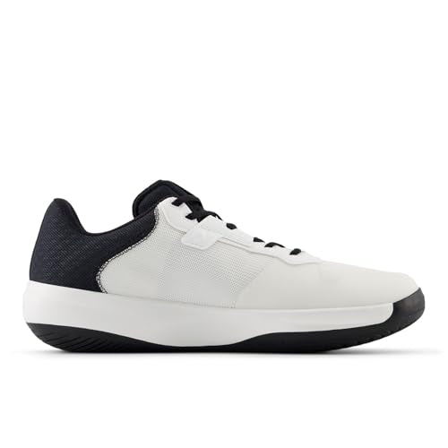 New Balance Men's 696 V6 Tennis Shoe, White/Black, 13 Wide