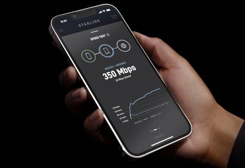 SpaceX Starlink Mini Kit – 4th Gen Portable Satellite Internet Antenna with Integrated Wi-Fi Router, DC Power Input, and Free Roam Region Unlock – Ideal for RVs, Camping, and Remote Work