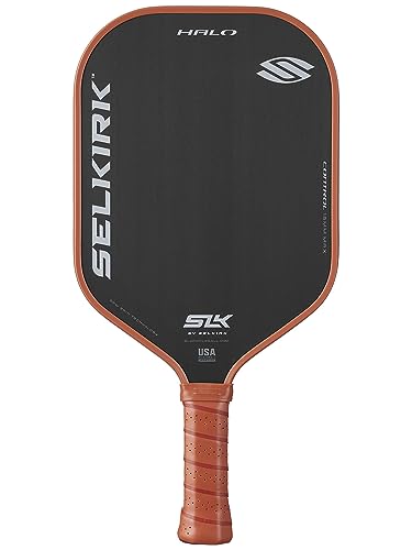 Selkirk Sport SLK Halo Raw Carbon Fiber Pickleball Paddle | Designed in The USA | Choose The T700 Raw Carbon Fiber Power, 18k Ultraweave Control, or Aramid Fiber Linkweave Thermoformed Pro