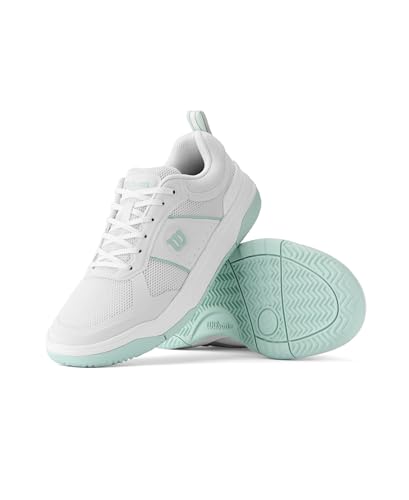 WILSON Pickle Pro Women's Pickleball Shoe - White/Surf Spray, Size 10.5 US