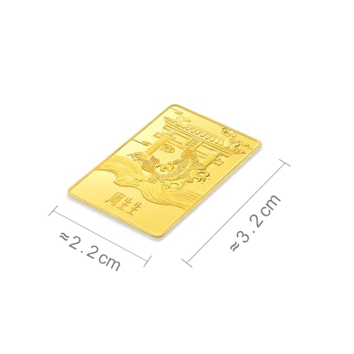 CHOW SANG SANG 999.9 24K Solid Gold Chinese Gifting Collection New Year Zodiac Ingot for Women and Men 955419 Price-by-Weight Approx. 5 Grams Gold