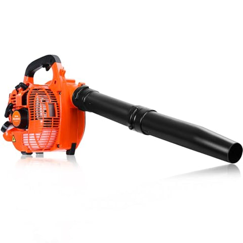 Relxxon Gas Leaf Blower 26cc Handheld, Powerful 2-Cycle Engine, 180 MPH 380 CFM, Lightweight Quick-Start for Lawn Care, Yard Debris & Light Snow (RX1869)