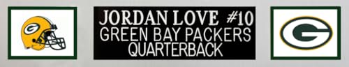 Jordan Love Autographed Green Green Bay Jersey - Beautifully Matted and Framed - Hand Signed and Certified Authentic by Beckett