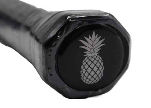 Pineapple Pickleball Paddle (Intermediate/Advanced Model) Elongated, edgeless, 3K Carbon Fiber Face, 16MM Thermoformed Honey Comb Core (Orange/Yellow)