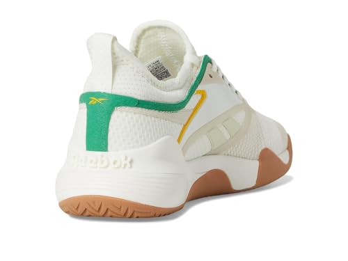 Reebok Women's Nano Court Womens Tennis Shoes, Pickleball Shoes for Women, Chalk/Alabaster/Upgrade Green, Women's Size 8.5