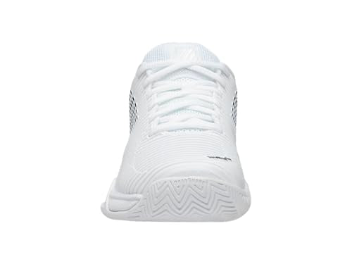 K-Swiss Women's Hypercourt Express 2 Tennis Shoe - Wide Width Pickleball Sneakers White/Black