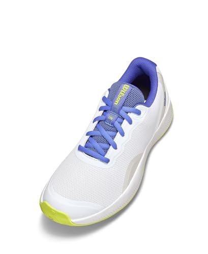 WILSON Intrigue Lite Women's Tennis Shoe - White/Amparo Blue/Safety Yellow, Size 10 US