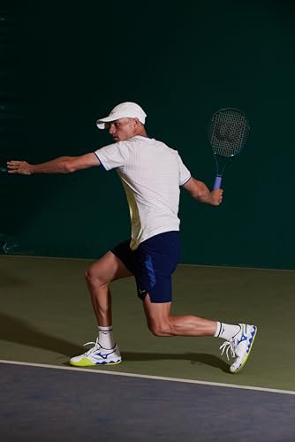 Mizuno Wave Enforce Tour 2 All Court Men's Racquet Sports Shoe, White-Dazzling Blue, US Mens 10.5