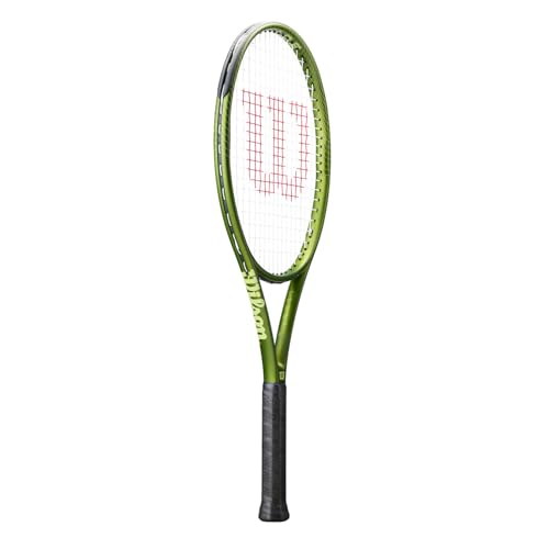 Blade Racket Color:green Wilson Blade Feel 103 Tennis Racket - Green, Grip Size 3-4 3/8