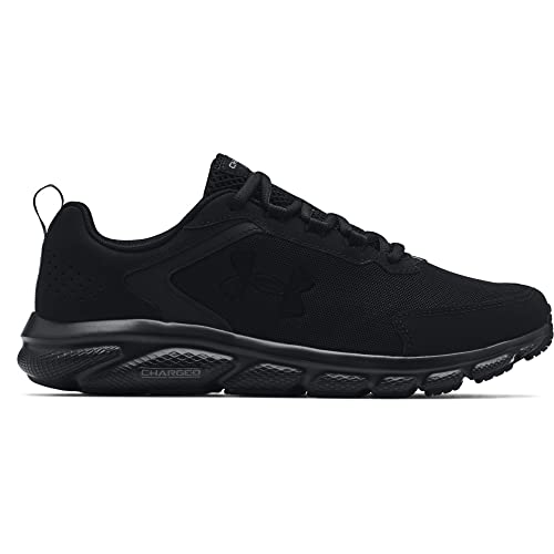 Under Armour Men's Charged Assert 9 Running Shoe, Black (002)/Black, 11 X-Wide US