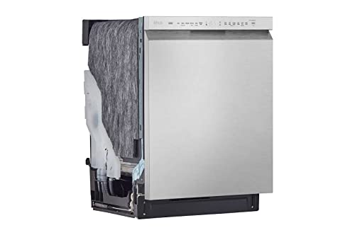 LG 24″ QuadWash™ Front Control Built‑in Dishwasher LDFN4542S – EasyRack™ Plus, 3rd Rack, Fingerprint‑Resistant Stainless Steel