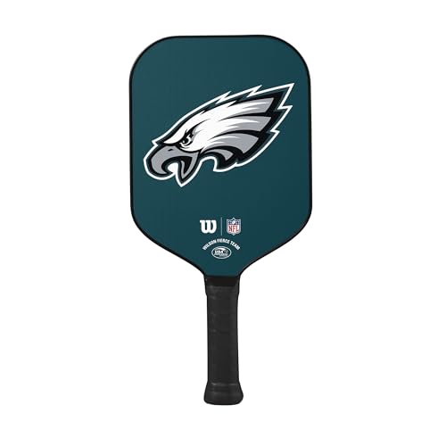 Wilson NFL Collection Fierce Team Pickleball Paddle - Grip Size 2-4 1/4", Philadelphia Eagles