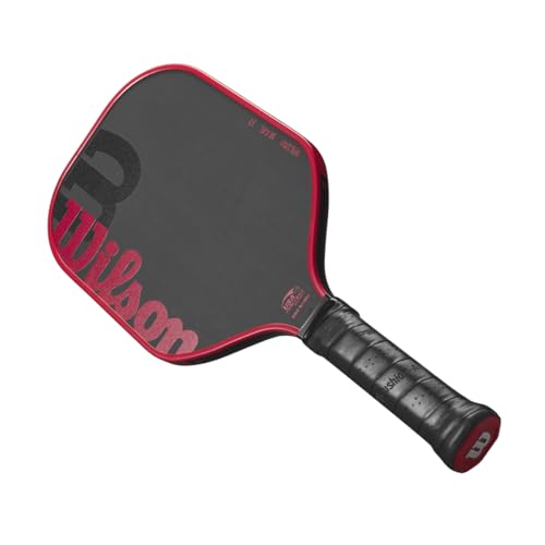 WILSON Blaze 13mm Pickleball Paddle - Grip Size 2-4 1/4", Black/Red