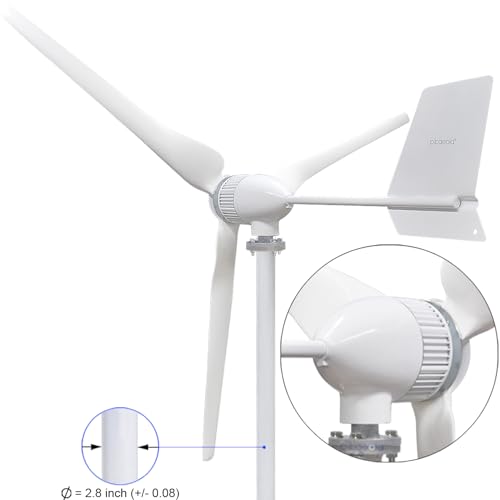Pikasola 1000W Wind Turbine Generator，24V Wind Generator Kit with Charge Controller, Wind Power Generator for Marine, RV, Home, Windmill Generator Suit for Hybrid Solar Wind System