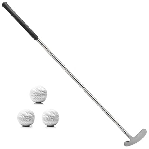 QPPKI Golf Putter - 33" Two-Way Putter for Left/Right Hand, with Practice Balls, Golf Combo Set for Men's Women's Kids, Indoor Outdoor Use