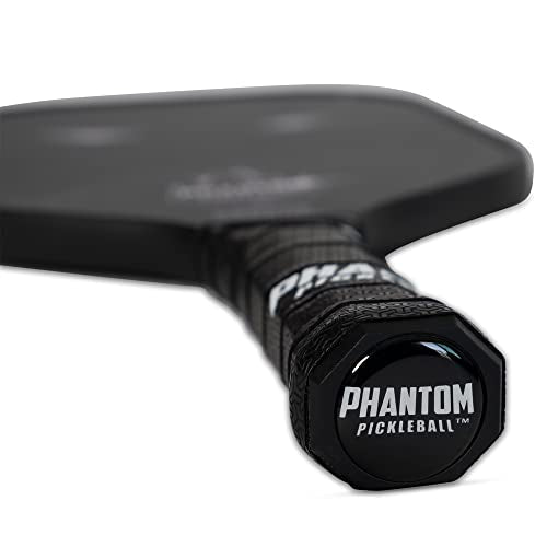 Phantom Pickleball Paddle Savage 13mm - Carbon Fiber - USA Pickleball Approved - Max Grit and Spin Elongated Body Pickle Ball Paddle - Lightweight Pickleball Racket with Polypropylene Core