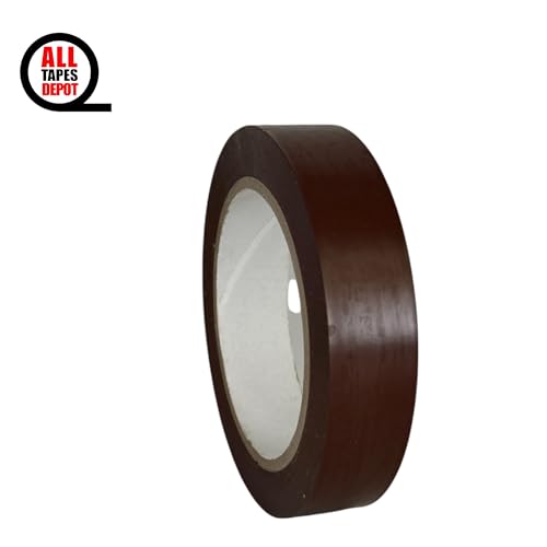 ALL TAPES DEPOT Dark Browm Vinyl Pinstriping Tape, 1 inch x 36 Yards – Pack of 1 roll - Ideal for Pickleball Court Lines, Floor Marking, Crafts, Boats, Vehicles, and More