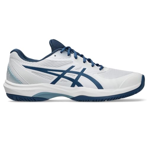 ASICS Men's Game FlyteFoam Pickleball Shoes, 9, White/Twilight Blue