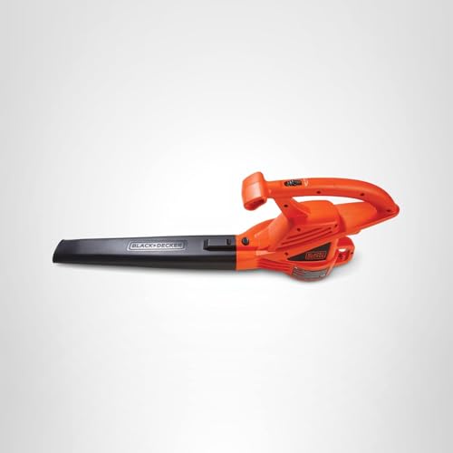 BLACK+DECKER Electric Leaf Blower, Handheld Blowers for Lawn Care, Lightweight, 180 MPH 180 CFM, 7-Amp, Corded (LB700)