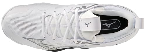 Mizuno Wave Momentum 3 Women's Volleyball Shoe | Womens Volleyball Footwear | White-Black | US Womens 8