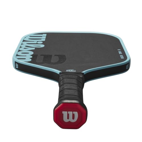 Wilson Tempo 16mm Pickleball Paddle - Grip Size 2-4 1/4", Black/Blue