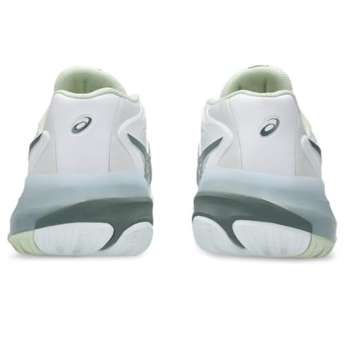 ASICS Women's Gel-Resolution X Tennis Shoes, 8, White/Monument Blue