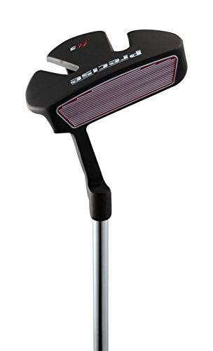 Precise M5 Complete Golf Club Set for Men - Left Handed Tall Mens Golf Clubs Full Set w/Driver, Wood, Hybrid, Irons, Putter, Stand Bag & Headcovers - Beginner Friendly Package - Black/Red