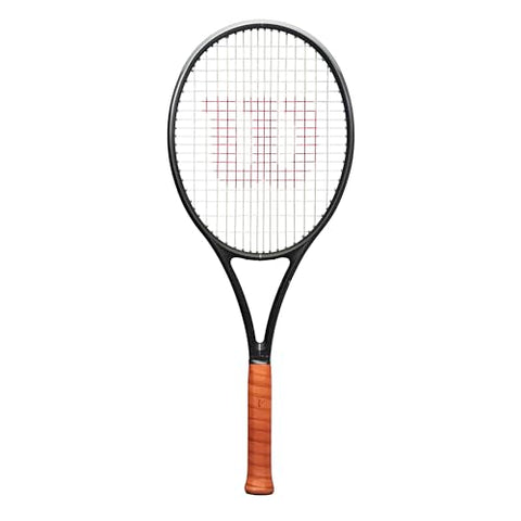 Wilson RF 01 Pro Strung Performance Tennis Racket - Grip Size 3-4 3/8", Strung with Sensation 16 Natural at Mid Range Tension
