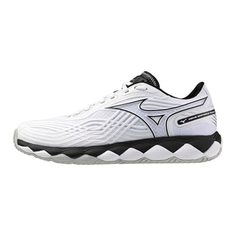 Mizuno Wave Enforce Tour 2 AC Men's Tennis Shoe, All Court Shoe, White-Black, US Mens 10.5