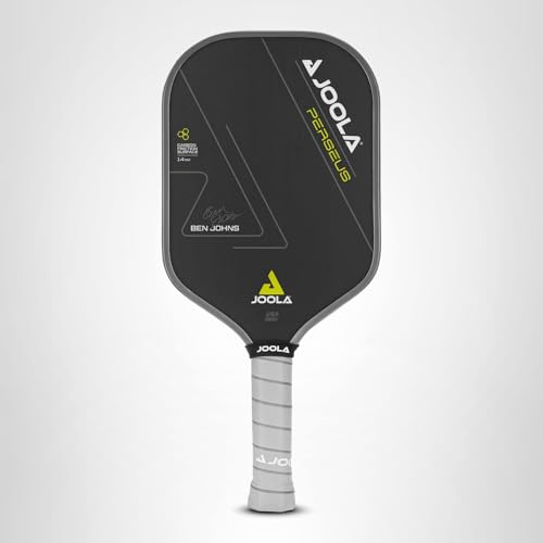 JOOLA Ben Johns Perseus Pickleball Paddle with Charged Surface Technology for Increased Power & Feel - Fully Encased Carbon Fiber Pickleball Paddle w/Larger Sweet Spot - USAPA Approved. 14mm Core