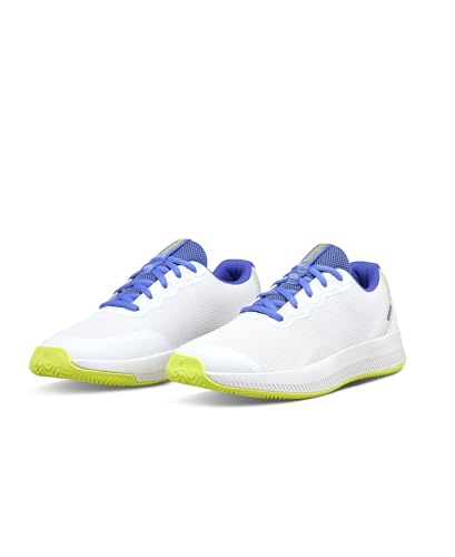 WILSON Intrigue Lite Women's Tennis Shoe - White/Amparo Blue/Safety Yellow, Size 9.5 US